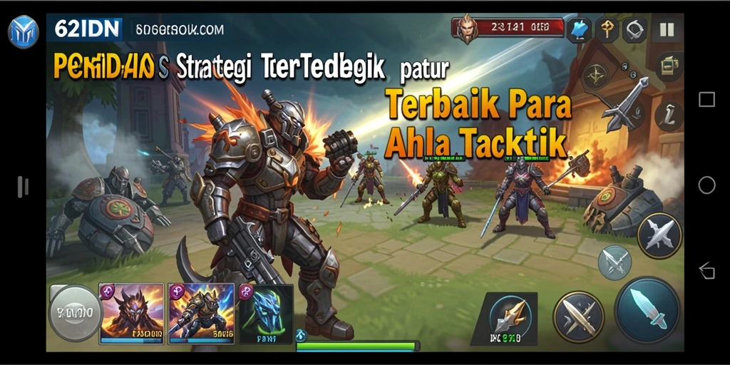 Tampilan aksi taktis dalam permainan 62IDN yang mendebarkan.