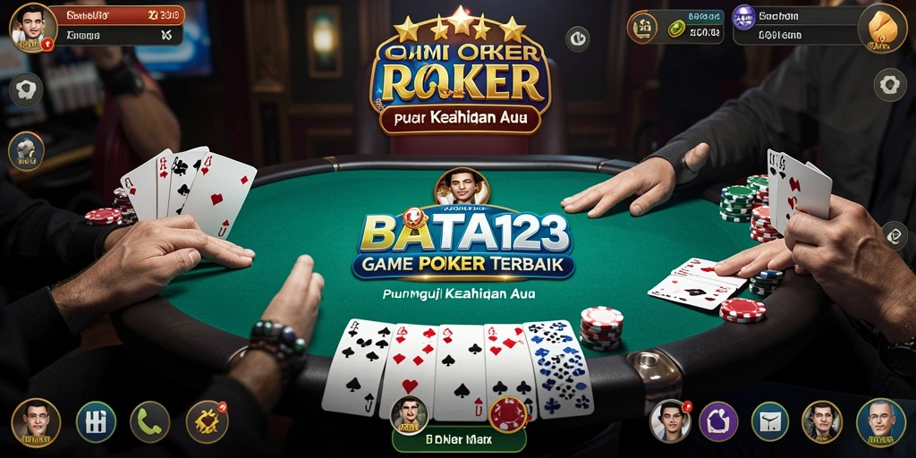 Tampilan gameplay Poker yang menarik di BATA123.