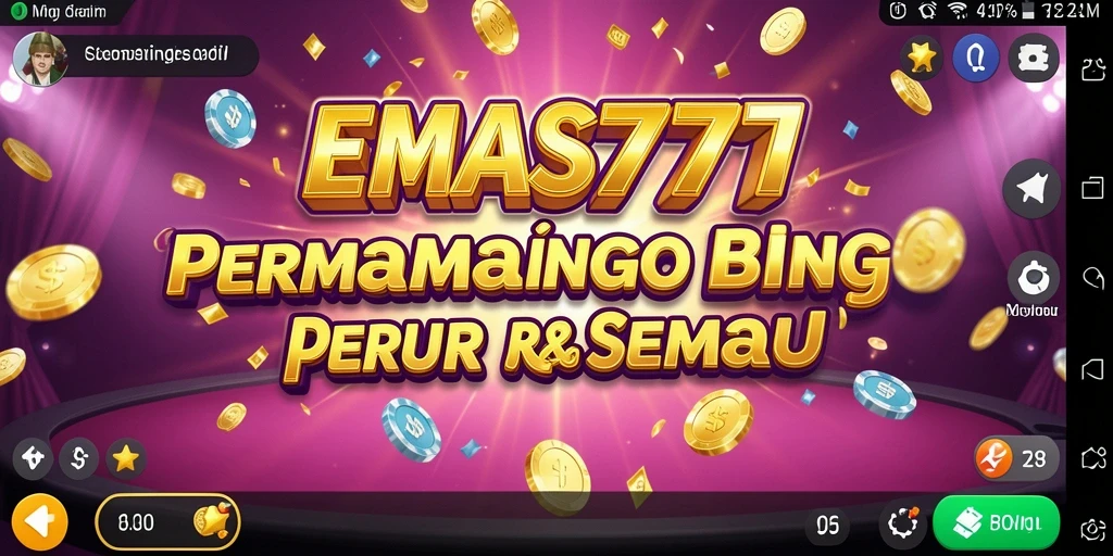 Screenshot gameplay EMAS777 yang menampilkan keseruan Bingo.