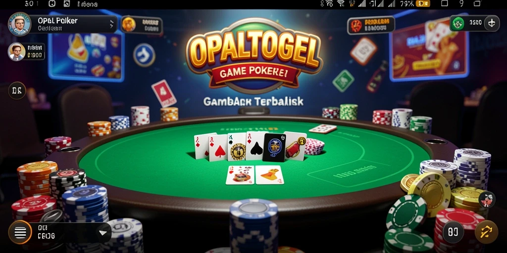 Tangkapan layar gameplay OPALTOGEL yang menampilkan suasana Poker yang menarik.