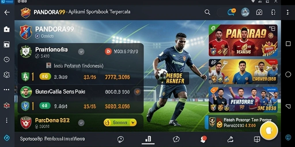 Screenshot dari PANDORA99 yang menunjukkan taruhan olahraga yang seru.
