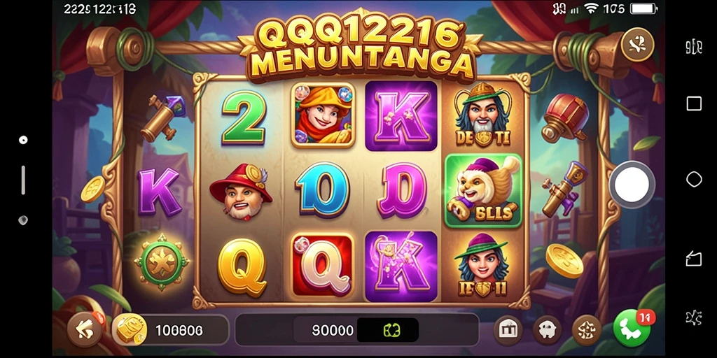 Tampilan menarik dari gameplay Slot QQ1221 yang penuh warna.