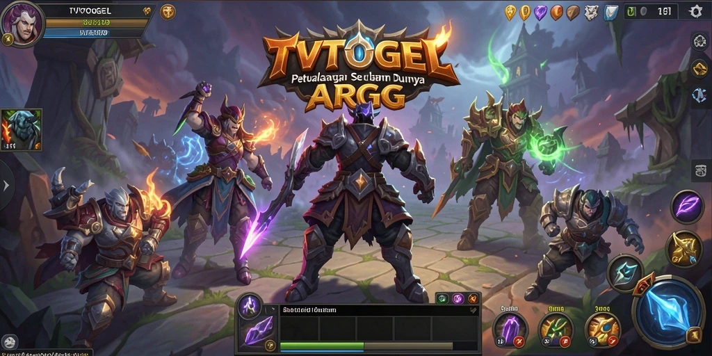 Tampilan gameplay seru dalam TVTOGEL dengan pertarungan yang intens.